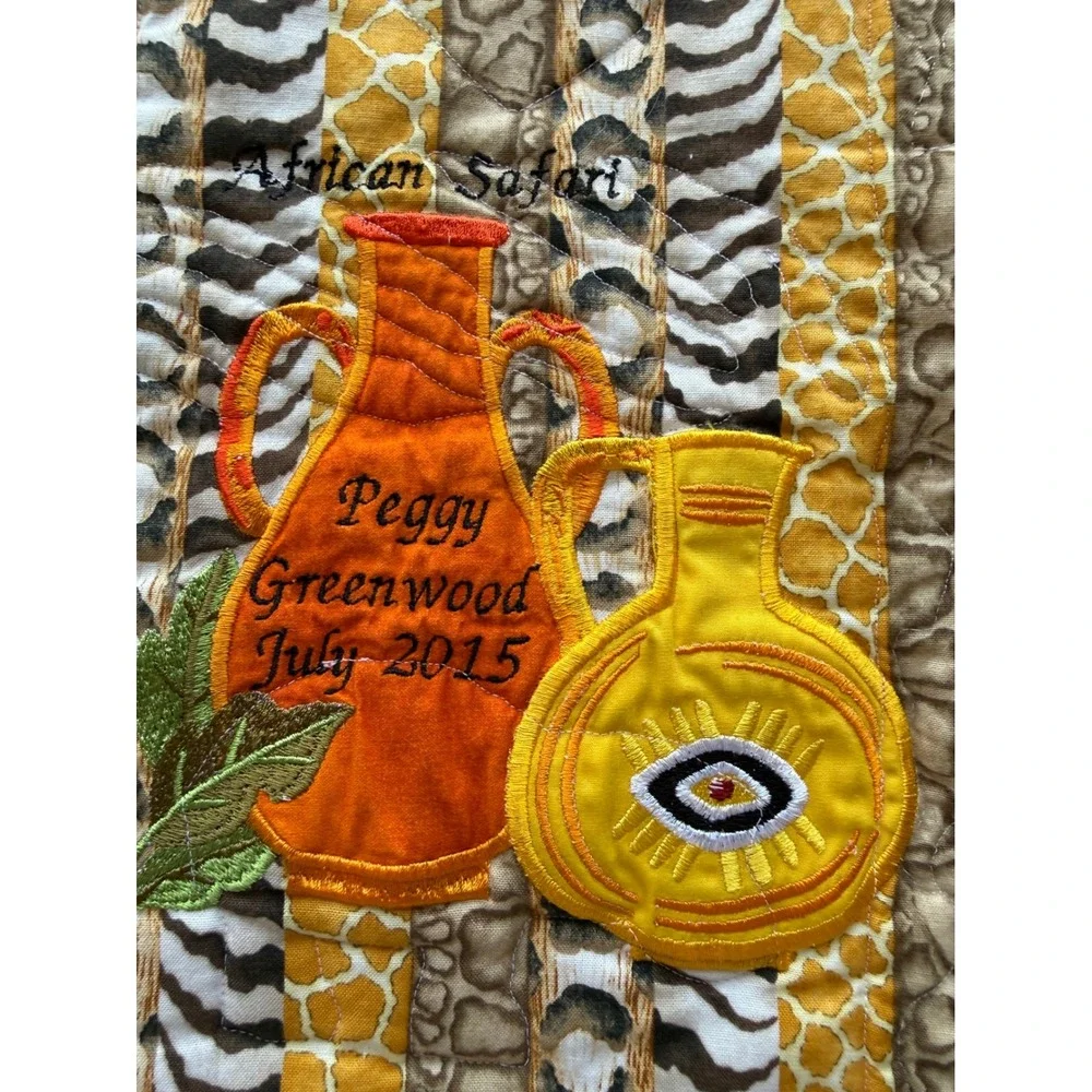 Handmade Safari Quilt/Wall Decor 36.5